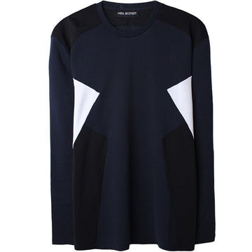 NEIL BARRETT Farbige Langarm-T-Shirt 160323426 [P]