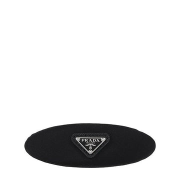 Prada Black Triangle Logo Nylon Hair Clip 160326372 [P]