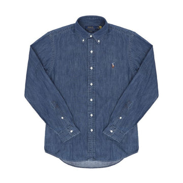 POLO RALPH LAUREN デニム シャムブレー カスタムフィット メンズ シャツ 160316767 [P]