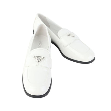 Prada Brushed Leather Moccasin Loafers 37.5 Size 37734-4 160327338 [P]