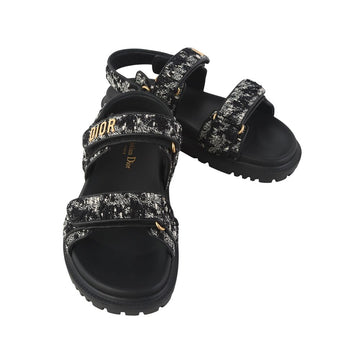 DIOR Akt Tweed Riemensandalen 38 Größe 37734-5 160327640 [P]