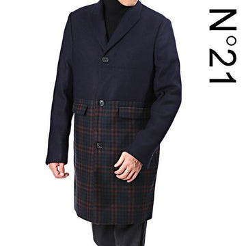 NO. 21 Wollmantel mit Karomuster 160328322 [P]