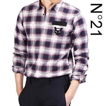 No. 21 Check Shirt with Fox Patch N21 G021 1022 0151 160328326 [P]