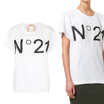 NO. 21 T-Shirt mit Logo-Punkt 160328346 [P]
