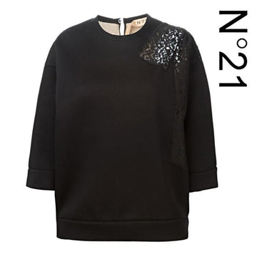 NO. 21 Damen Sweatshirt aus Spitze 160328377 [P]