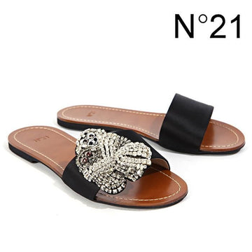 No. 21 Crystal Satin Sandals 160328500 [P]