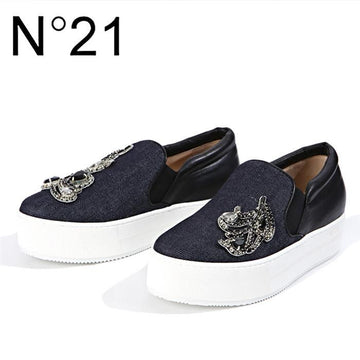 No. 21 Slip-On with Jewelry Decoration 8687 Blue 160328516 [P]