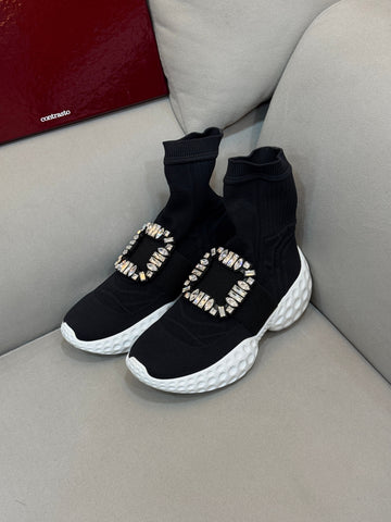 ROGER VIVIER Buckle Sock Sneakers 35 Größe 160329306 [P]