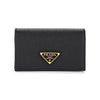 PRADA カードケース 1MC122 QHH F0002 サフィアーノ 三角ロゴ ブラック 女性用カードケース 44728377 [P]
