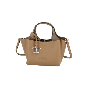 Tods Timeless Logo Mini Tote & Shoulder Bag Brown Gray 6L31 160329449 [P]