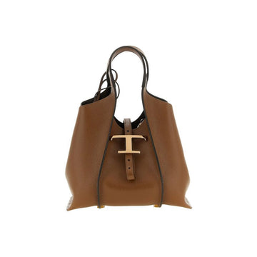 Tods Timeless Mini Shopper & Crossbody Bag Brown 160329457 [P]