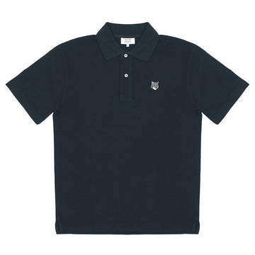 MAISON KITSUNE Polo mit kurzen Ärmeln aus grauem Fuchs 158374105 [P]