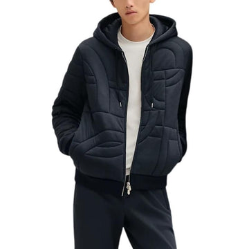 Hermes 3D Quilted Sweater Men Jacket Padding Marine H567795HA01XL 160329874 [P]