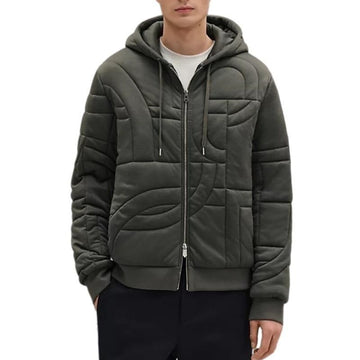 HERMES 3DキルティングスウェットメンズジャケットパディングH567795HA2LXL 160329894 [P]
