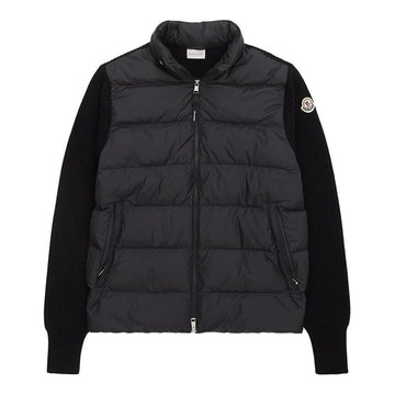 Moncler Logo Knit Padded Cardigan Black 9B00032 M1131 999 160330029 [P]