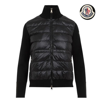 Moncler Logo Padded Cardigan Black 9B00046 M1131 999 160330057 [P]