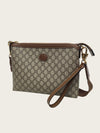 Gucci Brown Interlocking G Supreme Clutch Messenger Bag 160330076 [P]