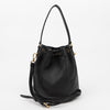 Prada Vitello Daino Leather Bucket Bag Black 160101663 [P]