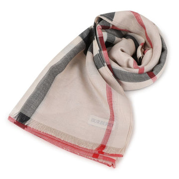 BURBERRY Check Wool Silk Scarf 156972979 [P]