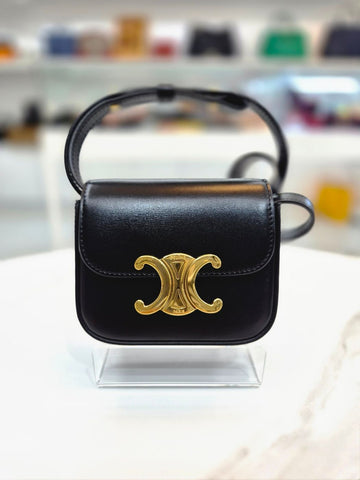 Celine Mini Claude Shiny Calfskin Crossbody Bag 101513DPV 160330592 [P]