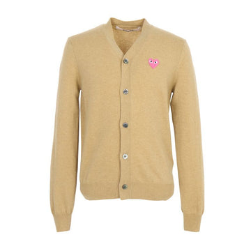 COMME DES GARCONS Kardigan in Pink mit Applikation AX N099 051 3 (Unisex) 160331781 [P]