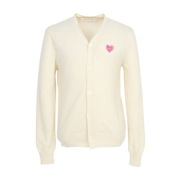 COMME DES GARCONS Cardigan mit rosa Applikation AX N099 051 4 (Unisex) 160331894 [P]