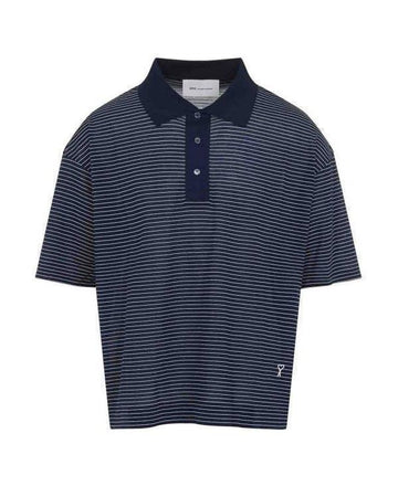 AMI Cotton Stripe Polo 156729681 [P]