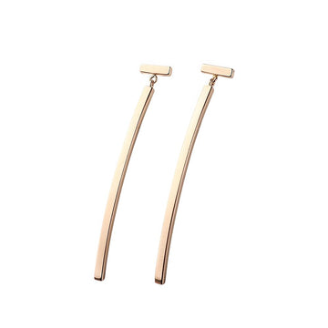 TIFFANY & CO T Gold Wire Bar Ohrringe 62271884 (Kassenzettel Kopie) 37670 160336193 [P]
