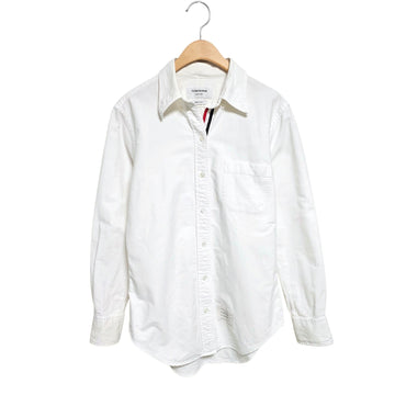THOM BROWNE Damen Hidden Stripe Oxford Shirt 160336703 [P]