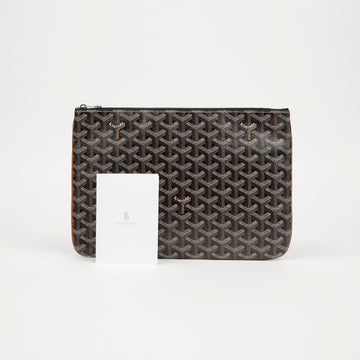 GOYARD Senna MM Clutch Schwarz Tan 159887103 [P]