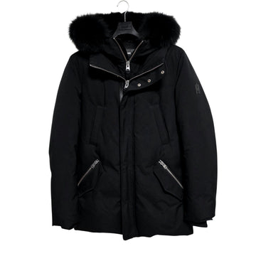 MACKAGE Edward Black Fur Padded Jacket 38 160336875 [P]