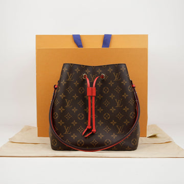 LOUIS VUITTON ネオノエ モノグラム キャンバス ショルダーバッグ コクリコ 160105161 [P]