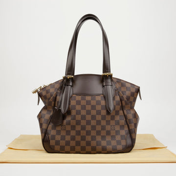 Louis Vuitton Verona MM Damier Ebene Canvas Tote Shoulder Bag 160160872 [P]