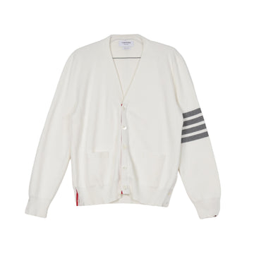 THOM BROWNE 4er Milano Stitch Herren Cardigan Weiß 160108603 [P]