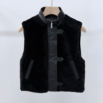 Hermes Sleeveless Sheepskin Women's Vest 160338774 [P]
