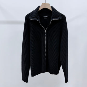 Tom Ford Wool Knit Zip-Up Black 160339442 [P]