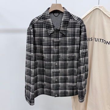 LOUIS VUITTON チェックデニムオーバーシャツジャケット 160339909 [P]