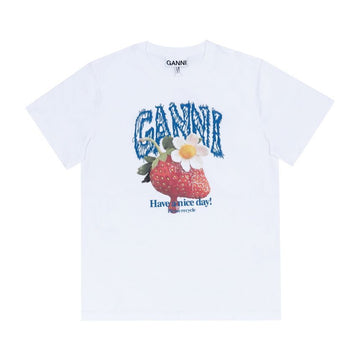 Ganni Women's Short Sleeve T-Shirt 160340198 [P]