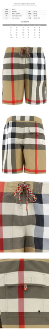 BURBERRY チェックスイムショートパンツ アーカイブベージュ 8022647 72619009 [P]