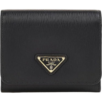 PRADA Vitelho Move dreifaches Portemonnaie schwarz 160344773 [P]