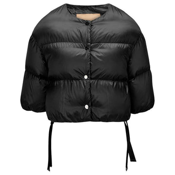 MaxMara 24FW Seico Button Crop Padded Jacket Black 2429486025 009 119577634 [P]