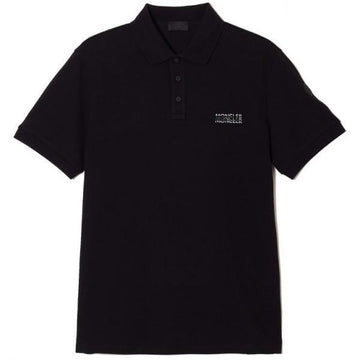 MONCLER 26 Logo Baumwoll-Piqué Polohemd 156935802 [P]