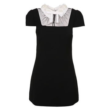 Self-Portrait Crape Bow Mini Dress 26SS RS26-165S-B 153577193 [P]