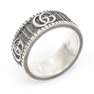 Gucci Wide Ring in 925 Silver GG Marmont 12 Size 160349298 [P]