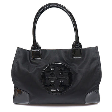 TORY BURCH Schwarze Nylon Tote mit glänzenden Trimmdetails, klein 160349347 [P]