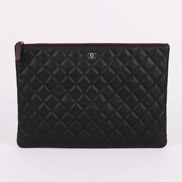 CHANEL Caviar CC Large Women's Clutch Bag 160349354 [P]