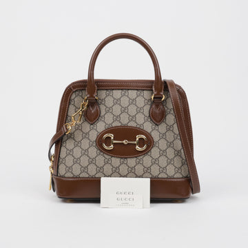 Gucci Horsebit 1955 Small Top Handle Bag Brown 159887664 [P]