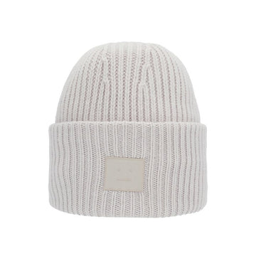 Acne Studios C40424 LIGHT GREY Beanie with Face Logo Patch 149347938 [P]