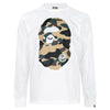BAPE Große Ape Kopf Langarm T-Shirt 001LTM301015M 160105423 [P]