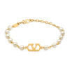 Valentino Bracelet with Pearl V Logo 154051483 [P]